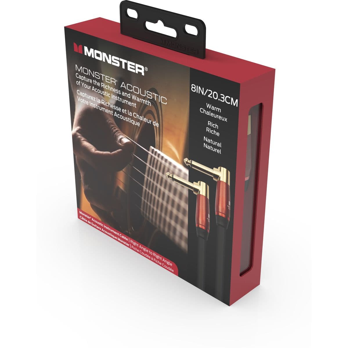 Acoustic Instrument 8 IN/20cm Right Angle To Angle-Monster — Monster Cable