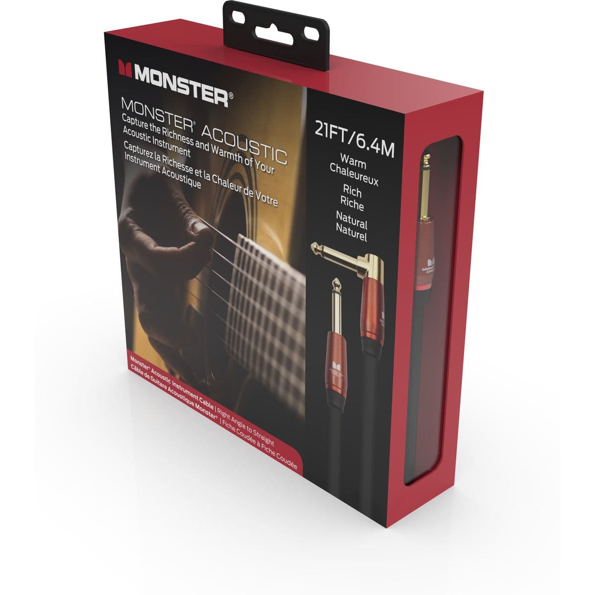 Acoustic Instrument 21 FT/6.4M Right Angle To Straight - Monster — Monster Cable