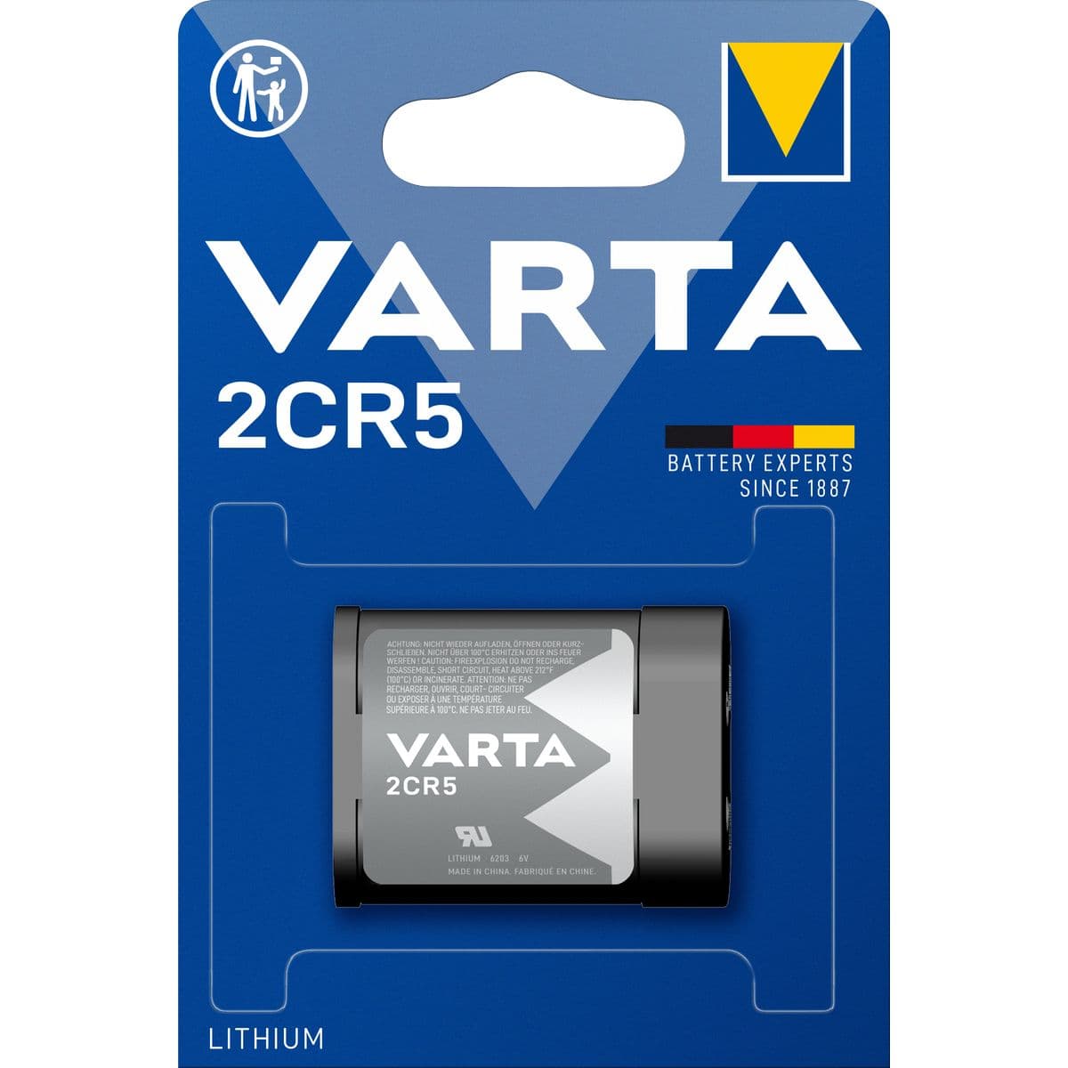 2CR5 Lith.groot NR.6203 — Varta