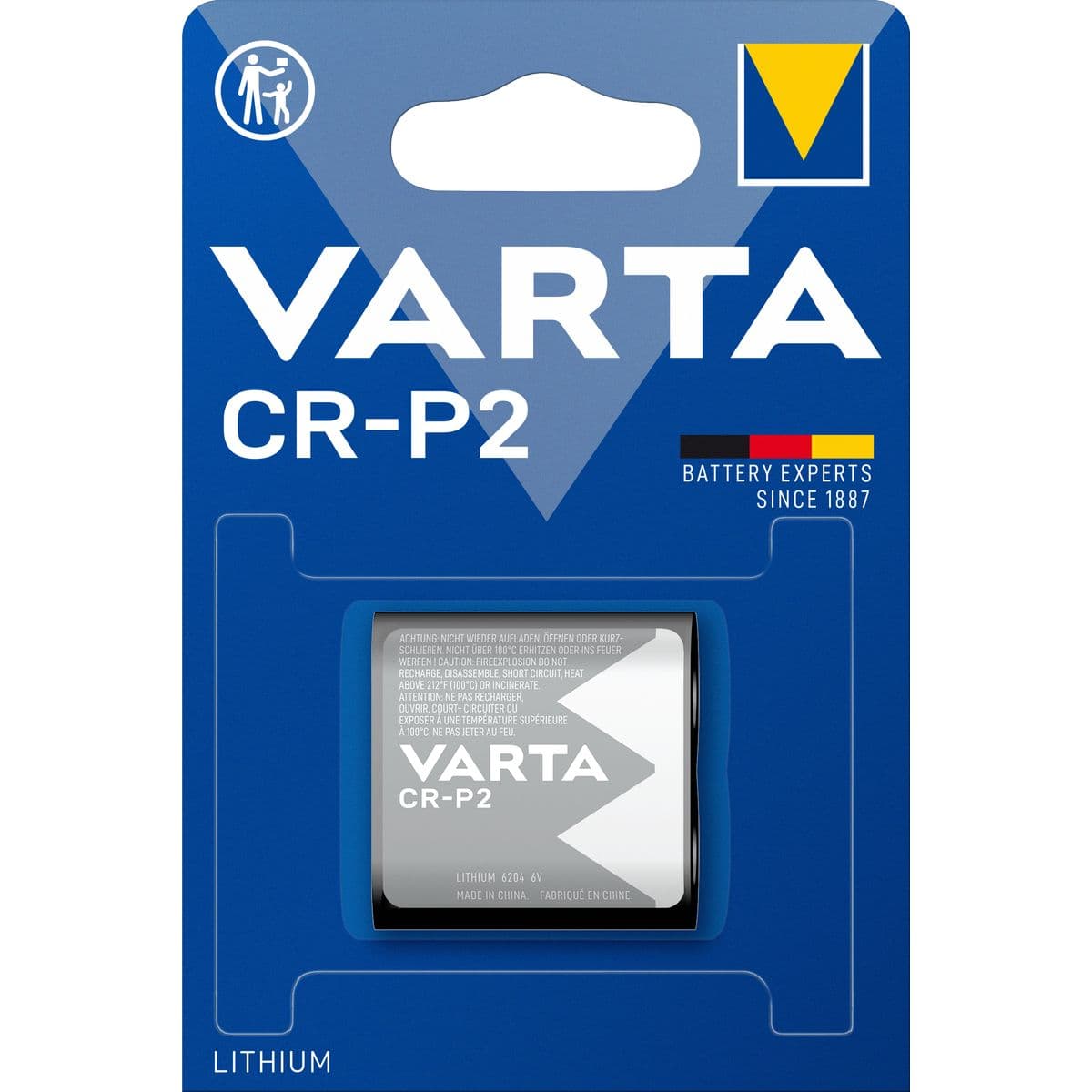 CR-P2 Lith.klein NR.6204 — Varta