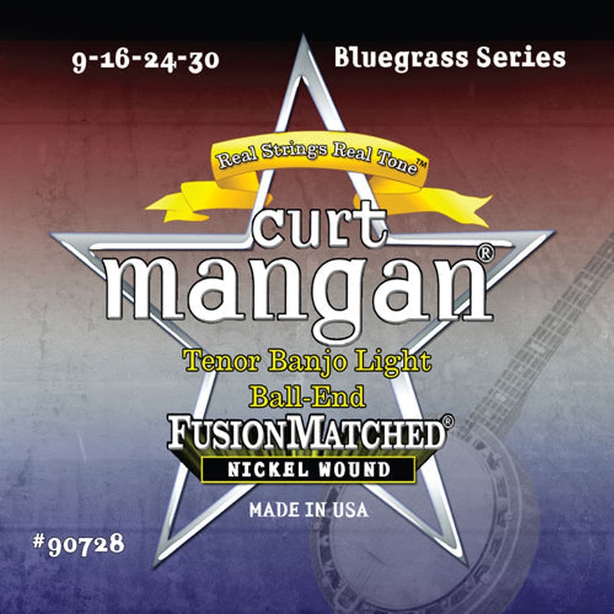 Banjo 90728 Tenor Light Ball End(9-16-24-30) Stainless — Curt Mangan