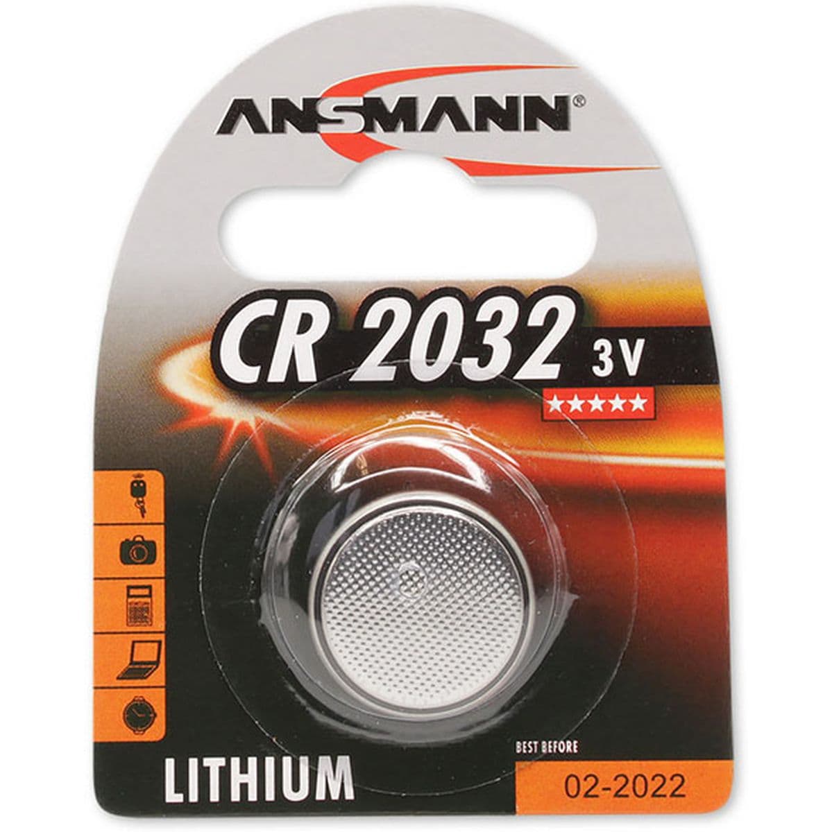 Lithium CR2032 3V Button Cell 20mm — Ansmann