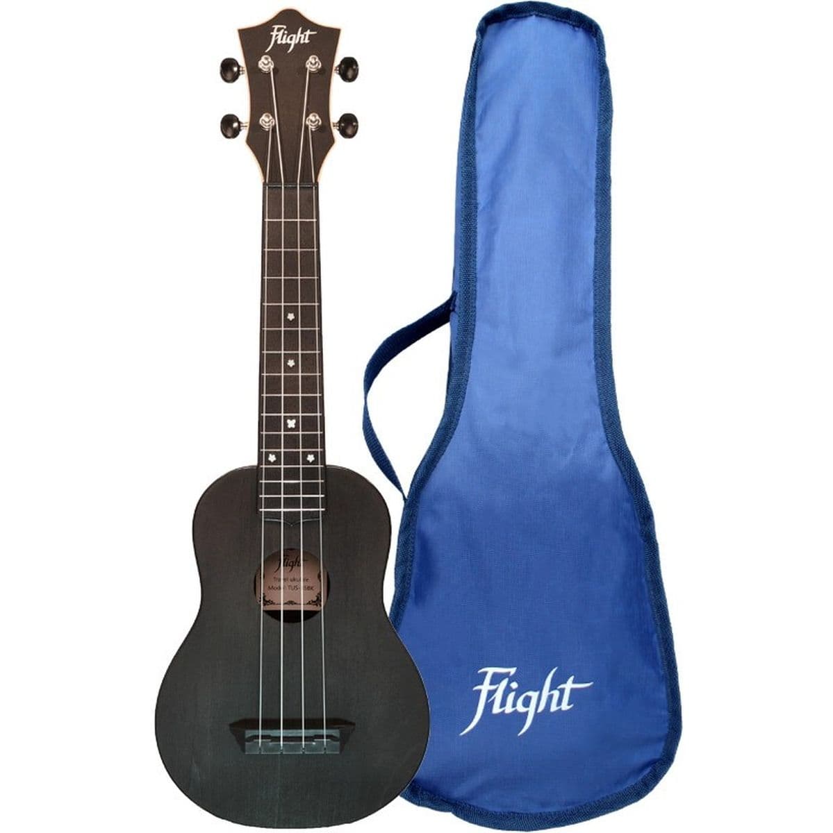 TUS-35 BK Soprano Uke Black — Flight Ukuleles