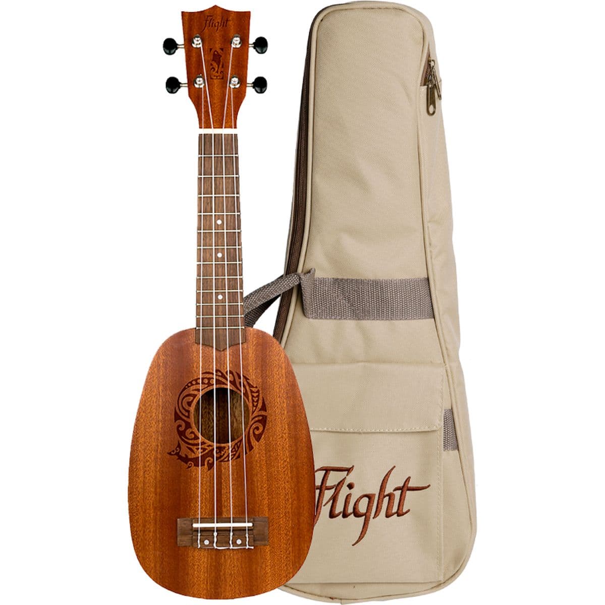 Nup 310 Pineapple Soprano Uke Pineapple Sapele — Flight Ukuleles