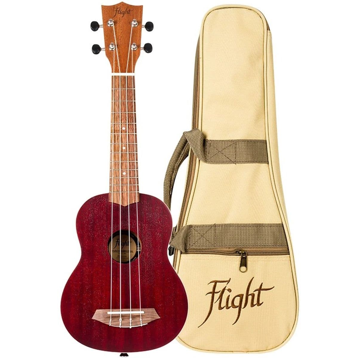 NUS380 Coral Soprano Uke Sapele/Walnut Red — Flight Ukuleles