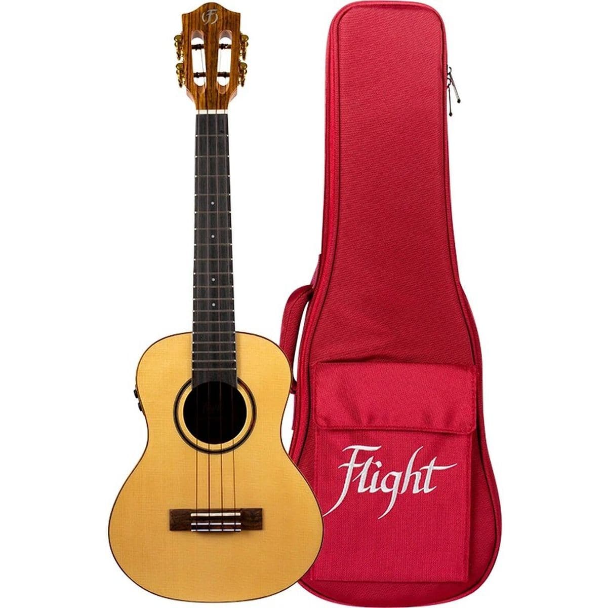 Sophia Te Soundwave EL-AC Solid Top SPR/Walnut Tenor Uke — Flight Ukuleles