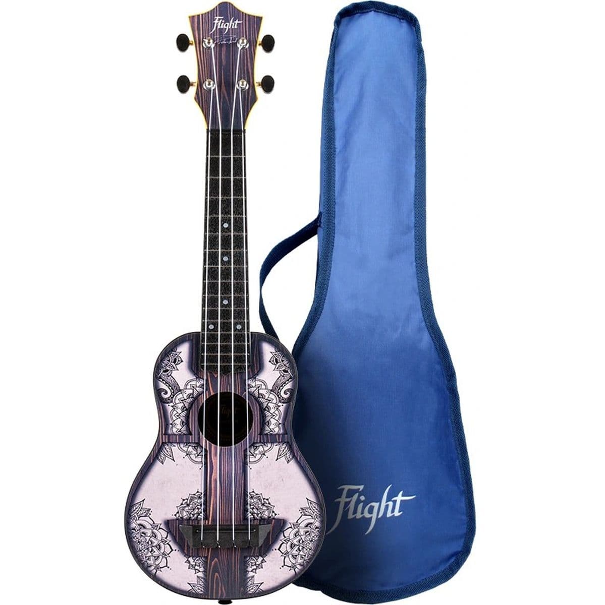 TUS-40 MW Soprano Uke Mandala Wood — Flight Ukuleles