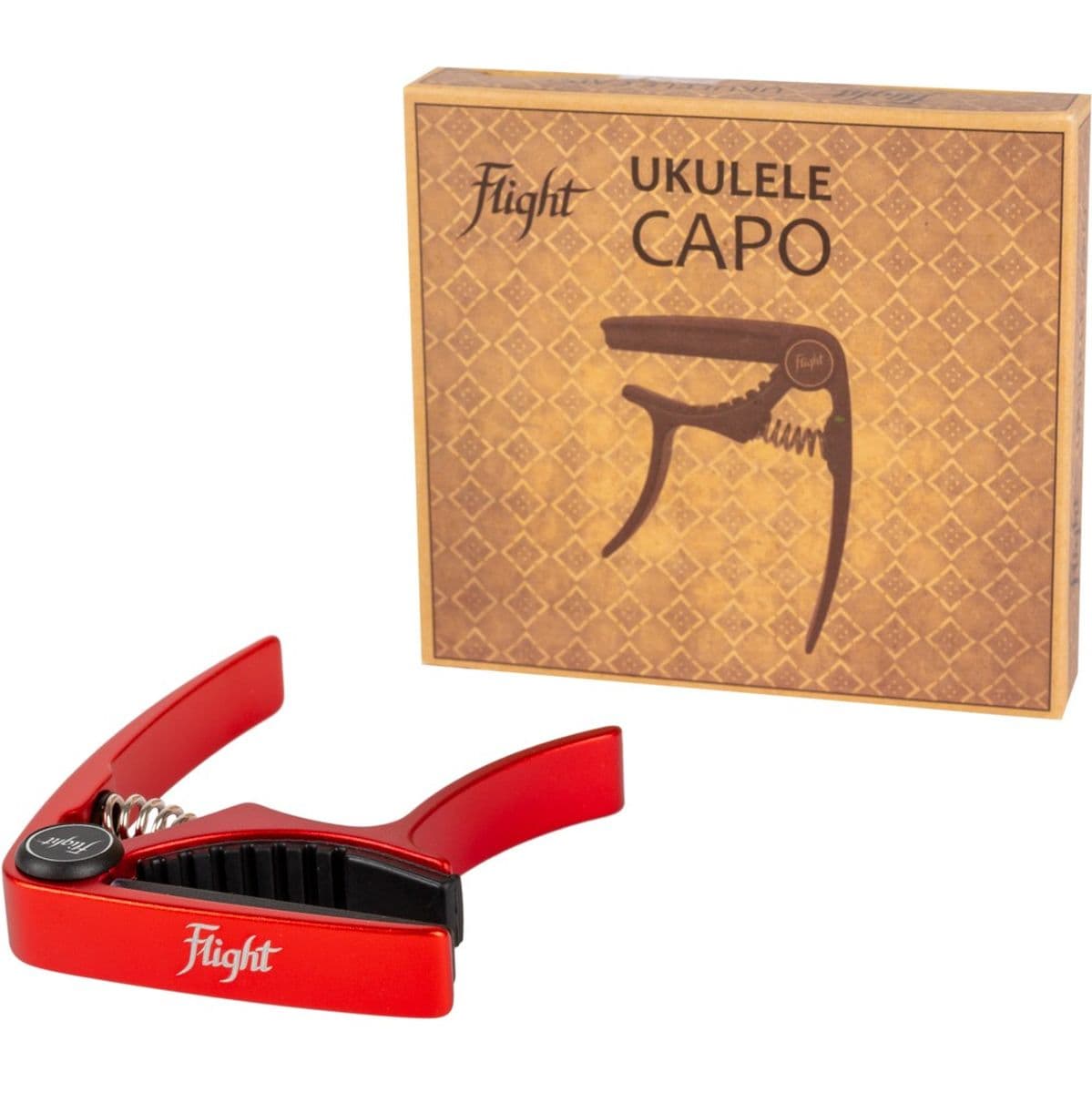 FC-RD Capo Alum Uke Capo Red — Flight Ukuleles