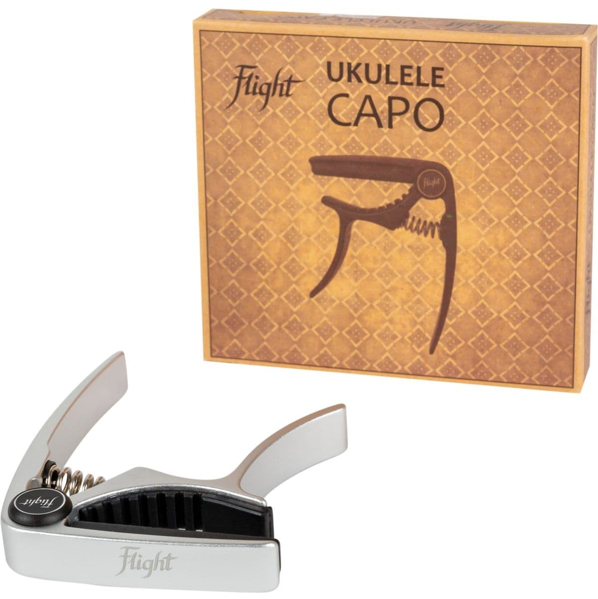 FC-SV Capo Alum Uke Capo Silver — Flight Ukuleles