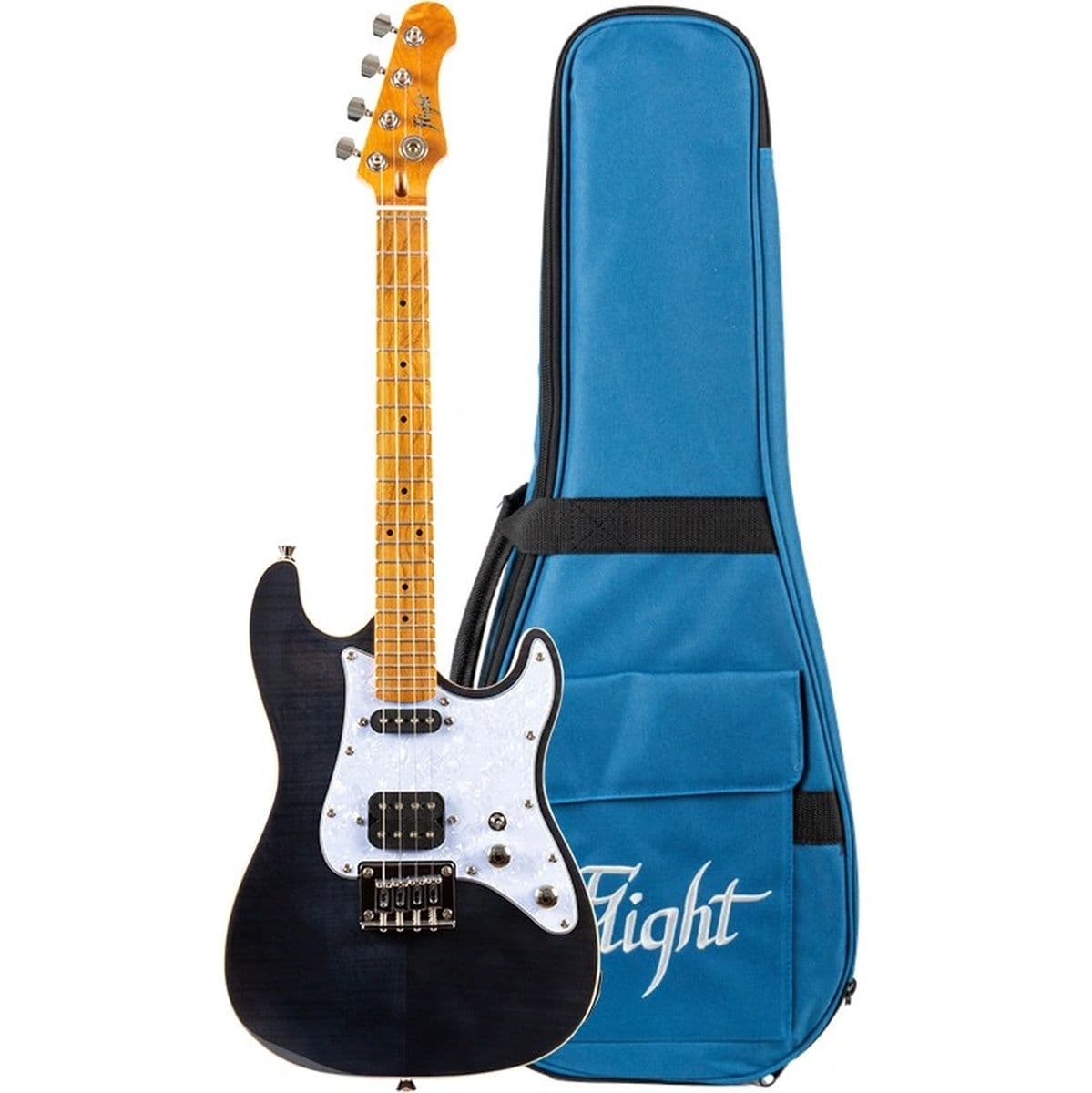 Pathfinder Tenor TBK S-Electric Tenor Uke TR Black — Flight Ukuleles