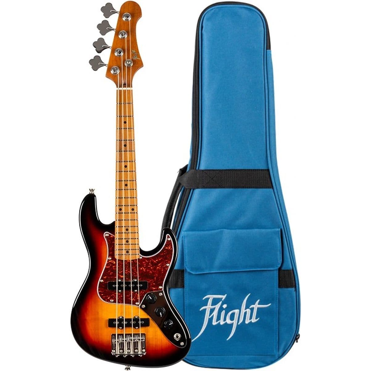 Mini JB Bass SB Electric Bass-Uke Sunburst — Flight Ukuleles