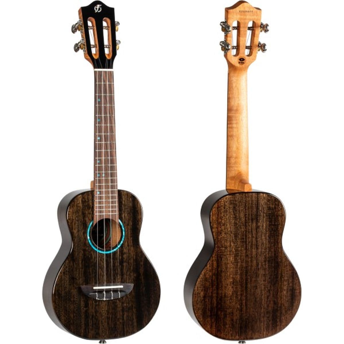 Iris Tinta Concert TBK Solid Mahog Concert Uke TR Black — Flight Ukuleles