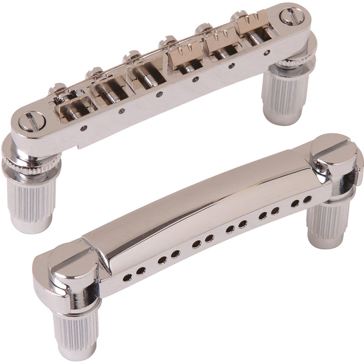 Tailpiece And Bridge - 12 String-Chrome — Guitar Tech