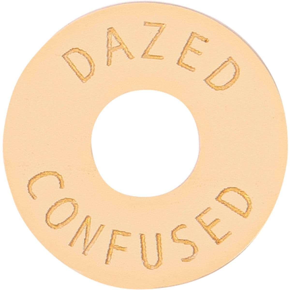 Poker Chip In Aged White - Dazed - Confused — Joe Doe