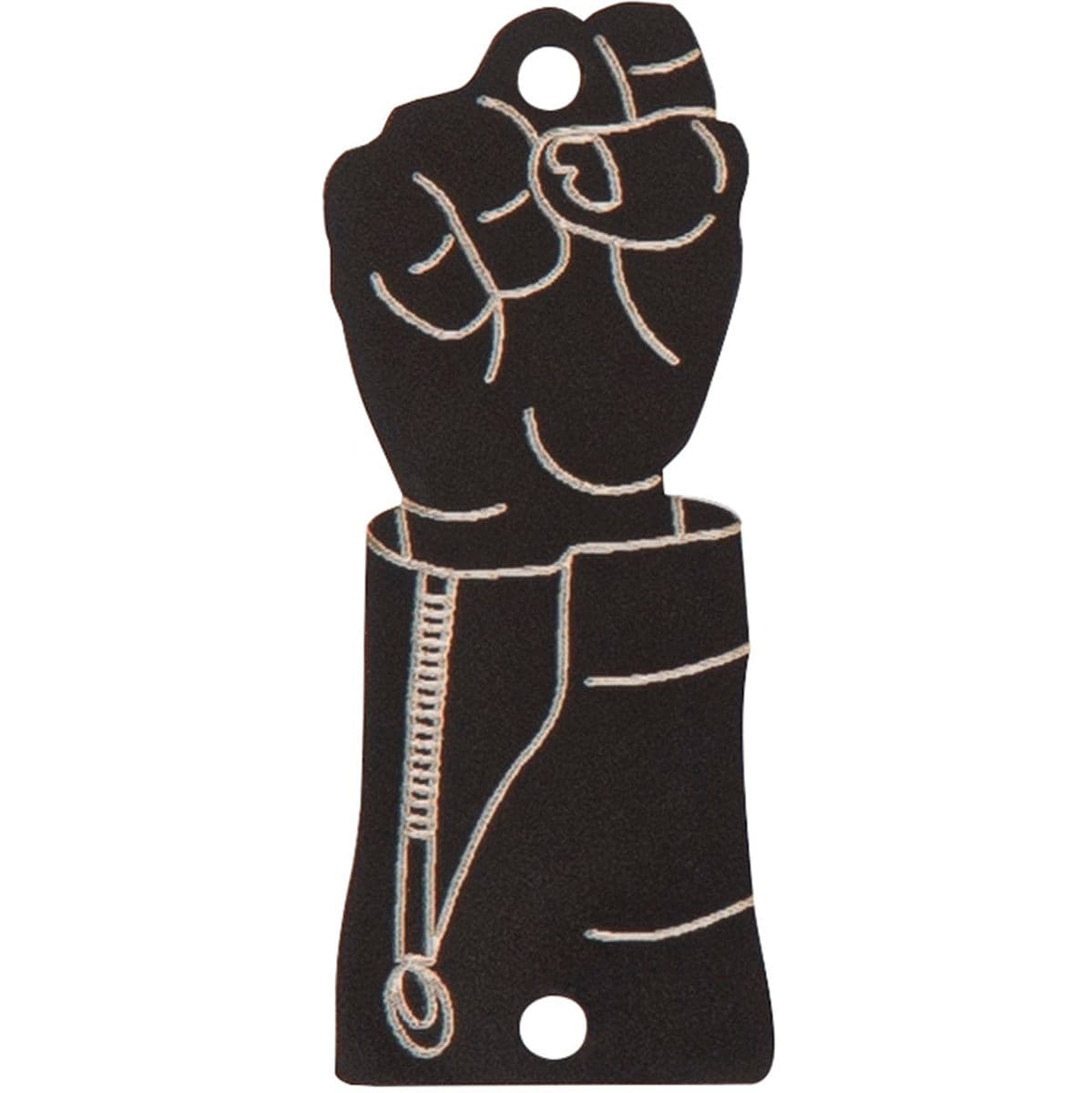 Truss Rod Cover In Aged Black - Fist Bump — Joe Doe