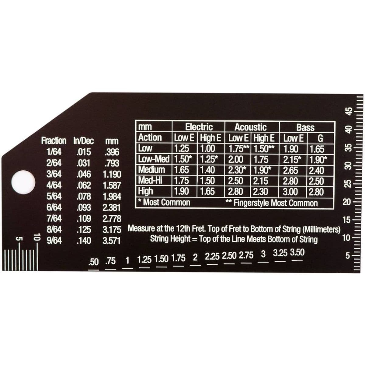 Precision String Action Gauge - MN602 — MusicNomad