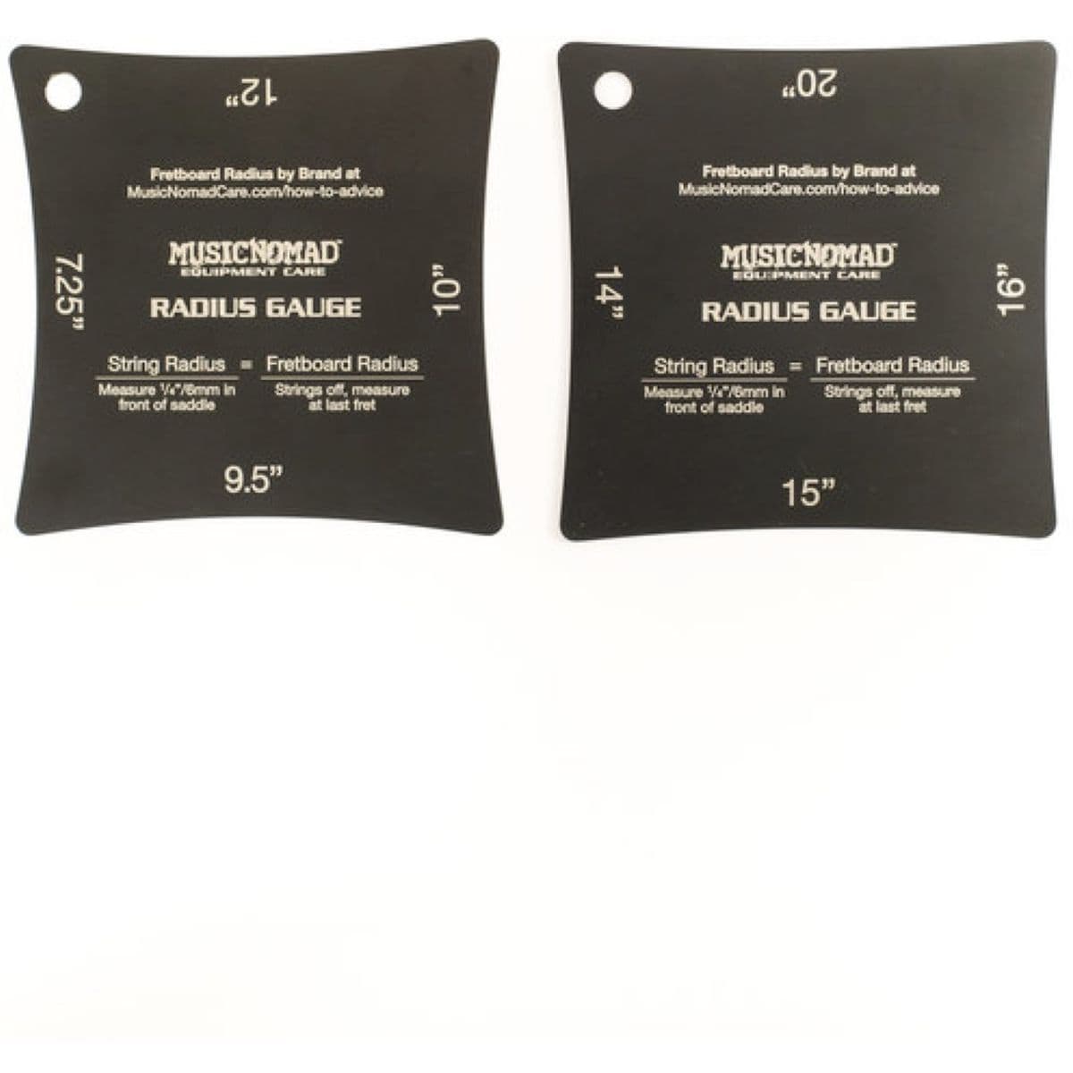 Precision Radius Gauge Set - 2 Pak - MN603 — MusicNomad