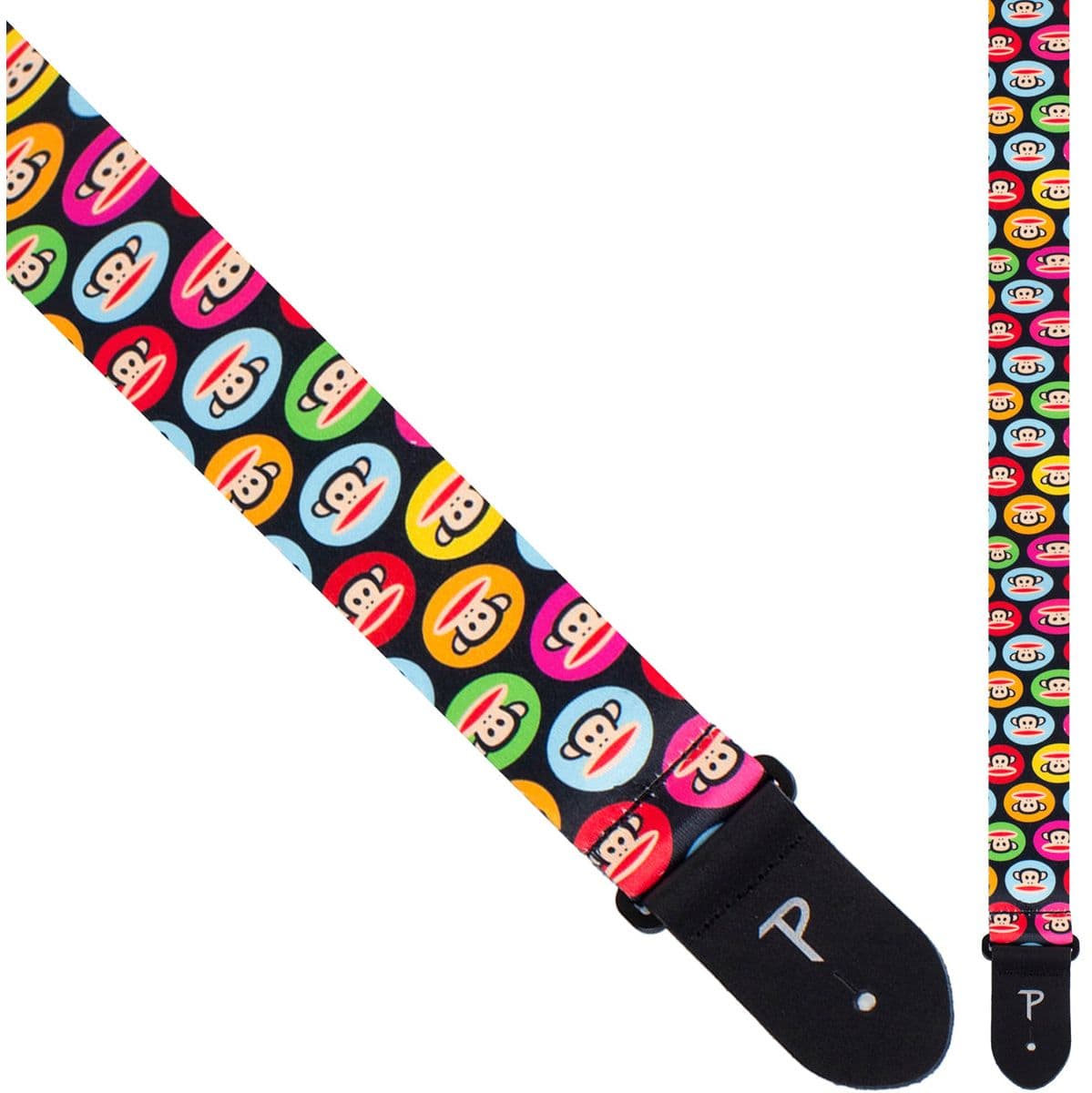 8298 Paul Frank Multi Colour Dots Poly Guitar Strap — Perris