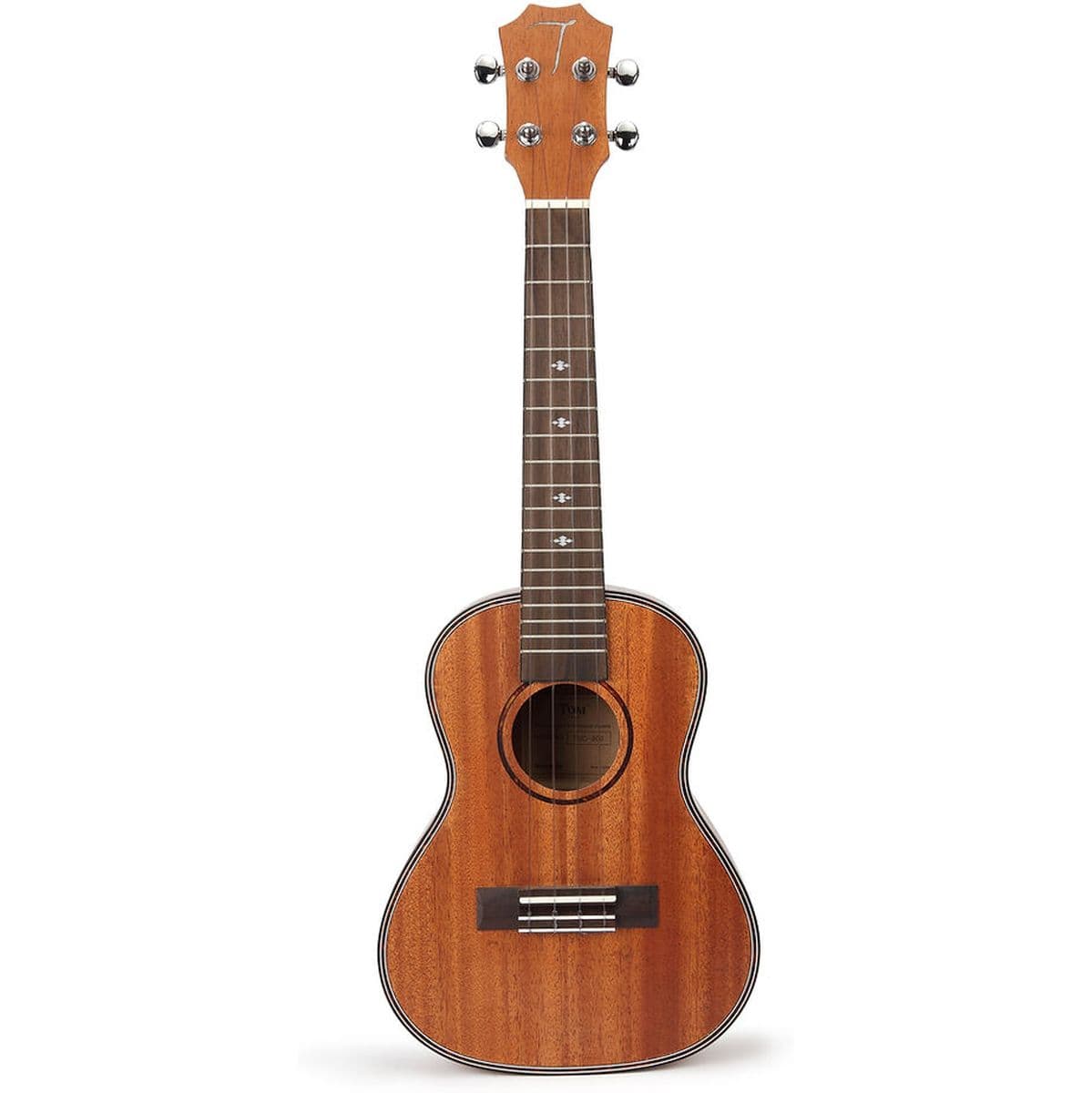 TUC 200 Ukulele Concert w/ Luxury Cover Mahogany Solid Top — Tom