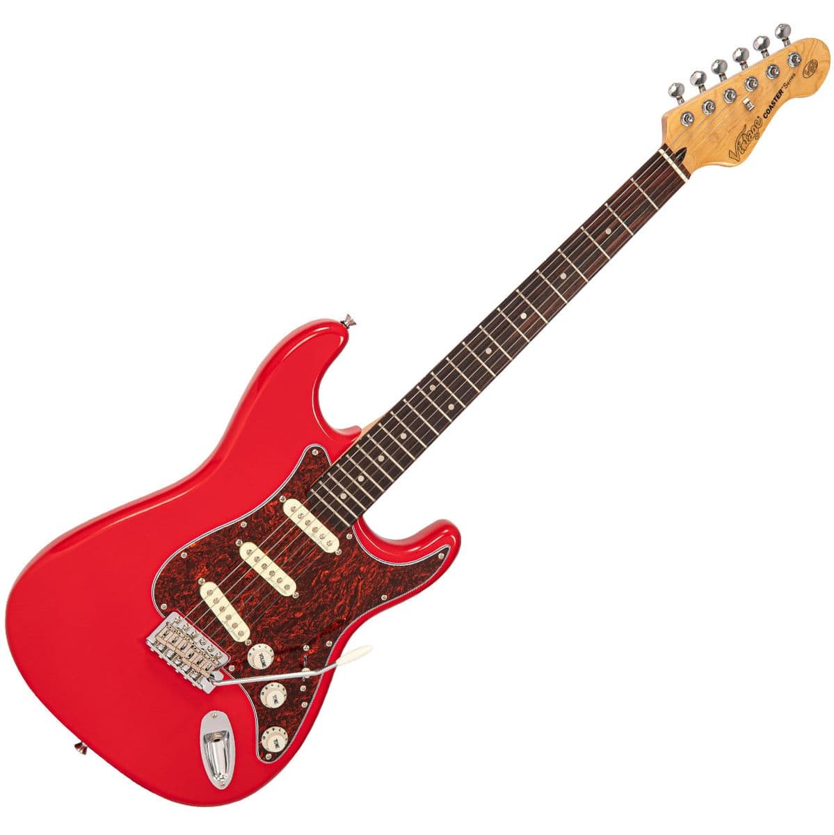 V60 Coaster Series Electric Guitar - Gloss Red — Vintage