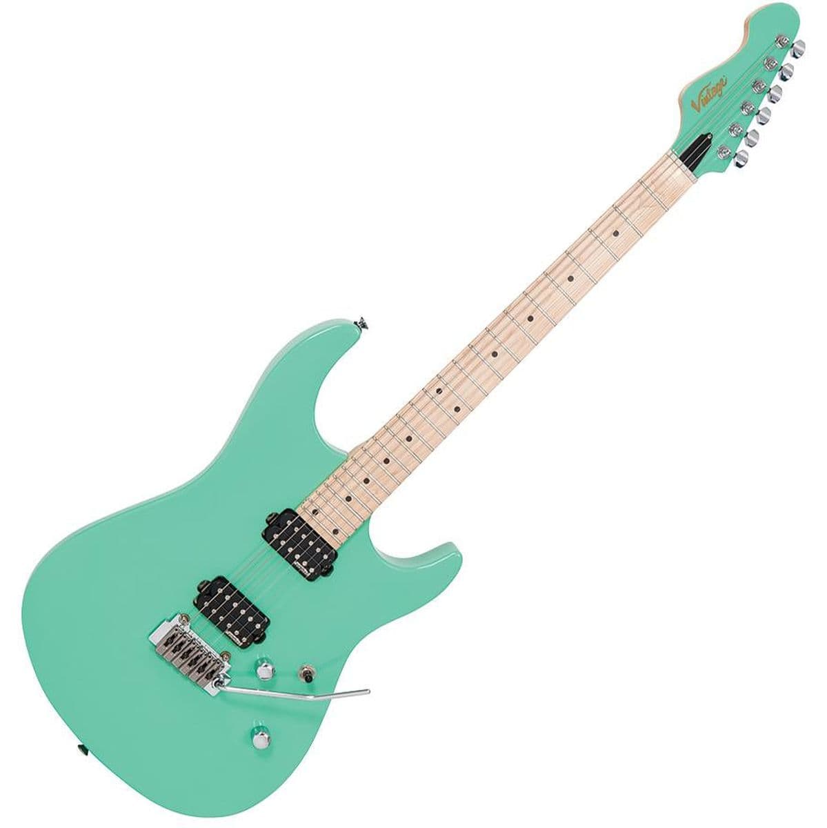 V6 24 Electric Guitar - Ventura Green — Vintage
