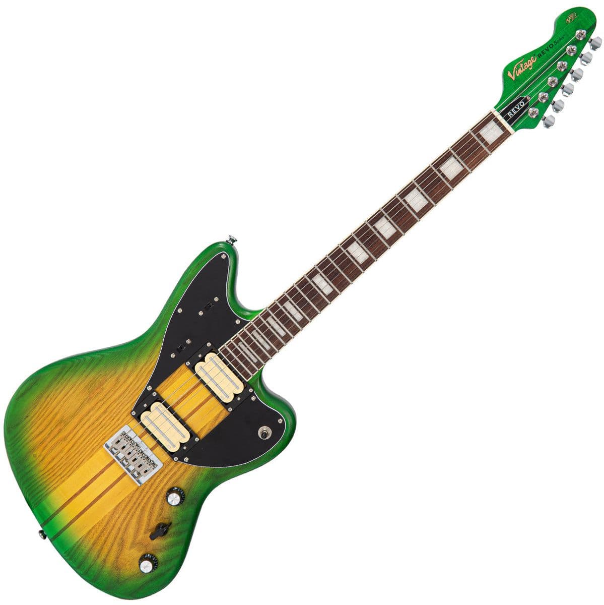 Revo Series Integra Guitar - Greenyellow Burst — Vintage