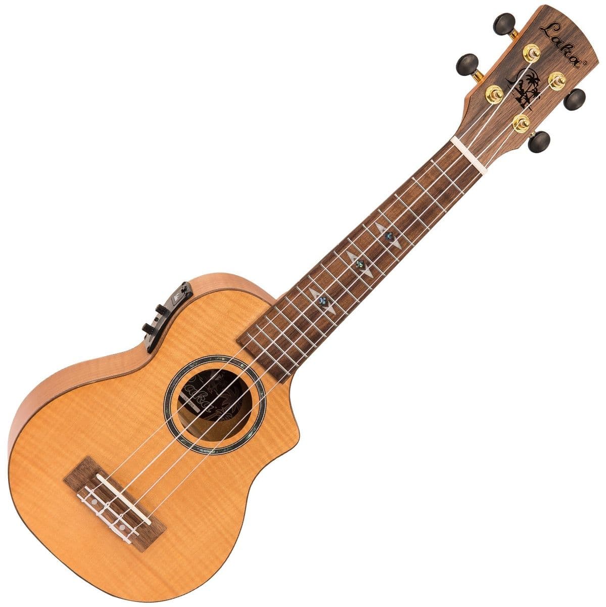 Maple Series Electro Ukulele & Bag - Soprano — Laka